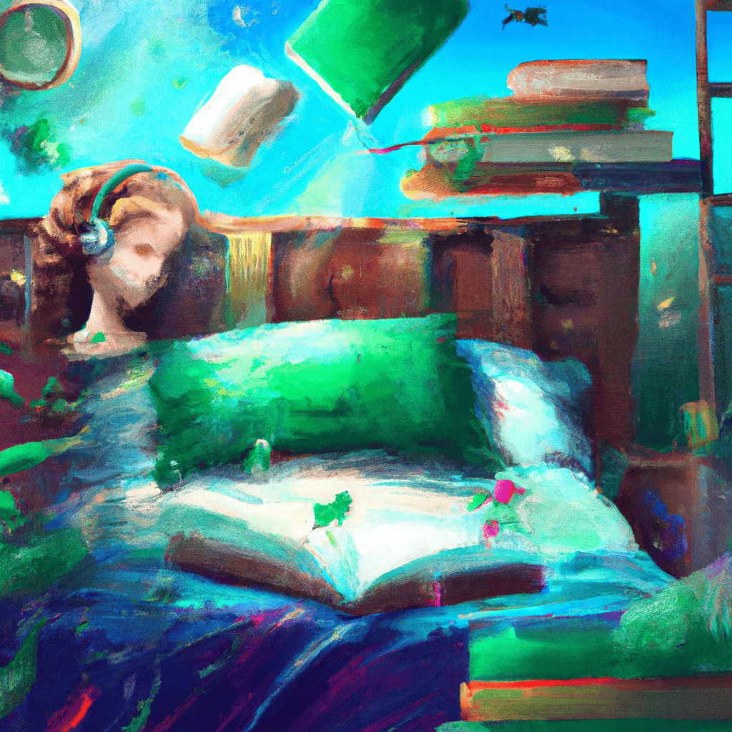 Imagem de capa do post "Descubra o Significado de Sonhar com Camas Livro dos Sonhos!" com um desenho digital