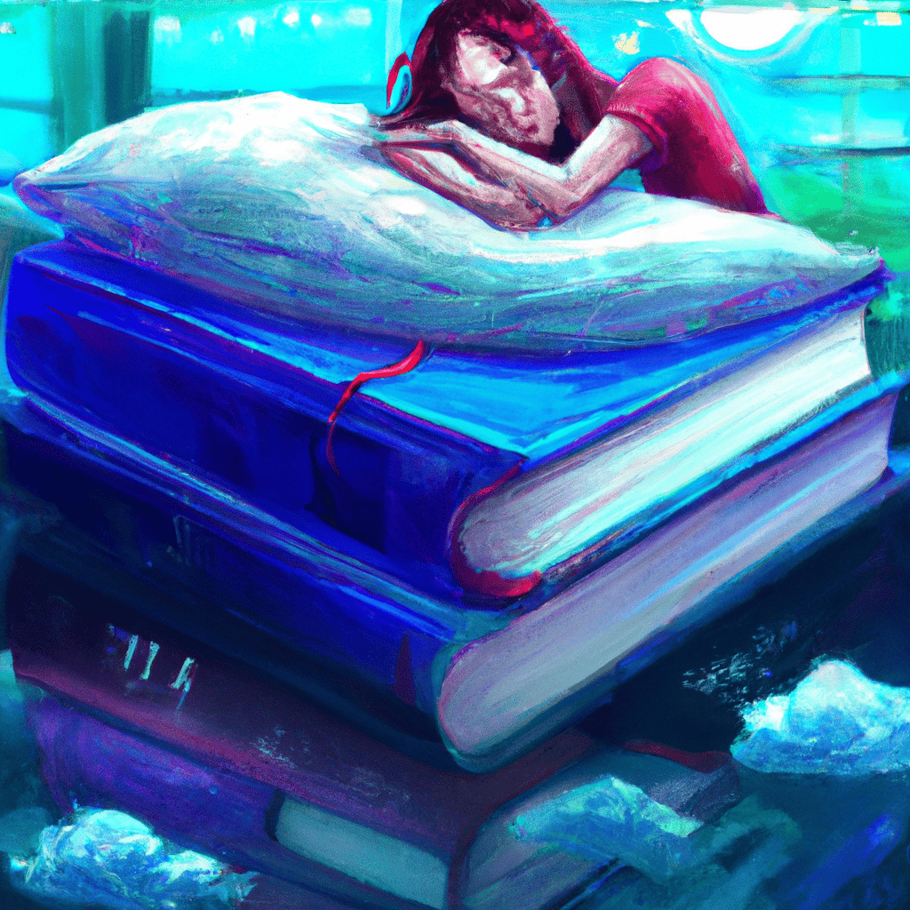 Imagem de capa do post "Descubra o Significado de Sonhar com Camas: Livro dos Sonhos!" com um desenho digital