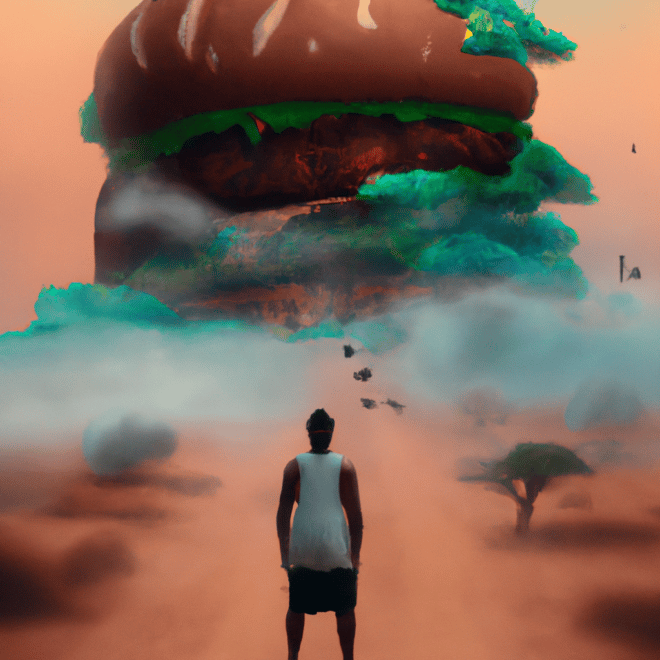 Imagem de capa do post Sonhar com Carne Cheia de Bicho: Descubra o que Significa! com um desenho digital