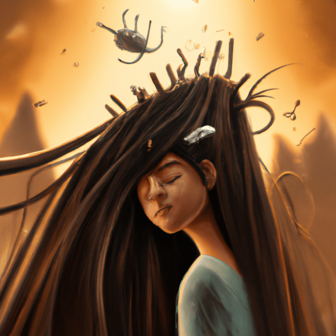 sonhar com carrapato no cabelo3