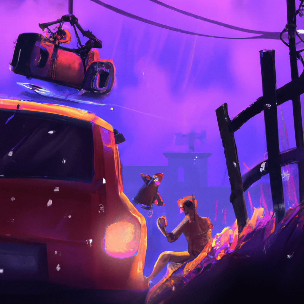 Imagem de capa do post "Descubra o que Significa Sonhar com Carro Batendo!" com um desenho digital