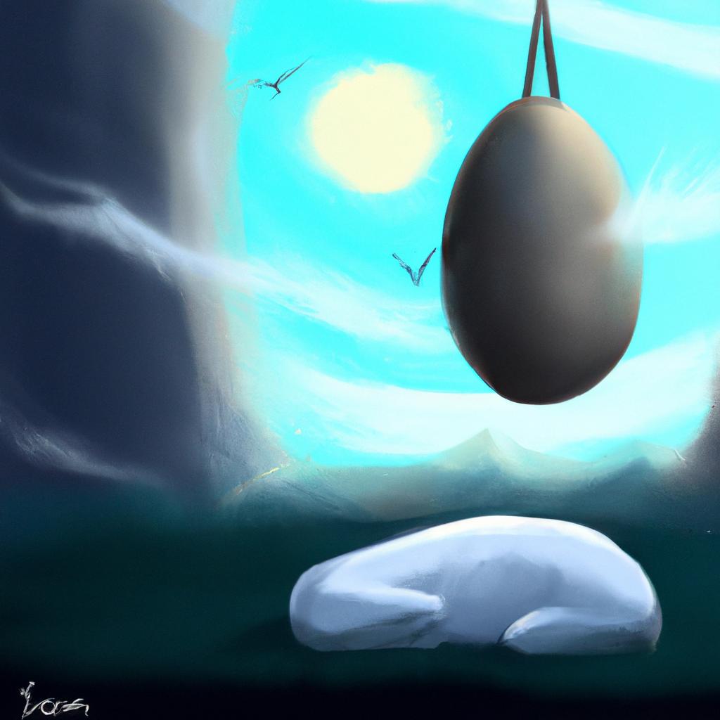Imagem de capa do post "O que Significa Sonhar Com Casca de Ovo? Descubra!" com um desenho digital