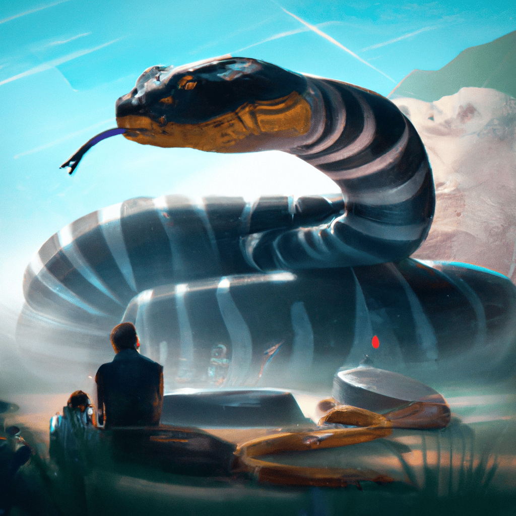 sonhar com cobra gigante atacando2