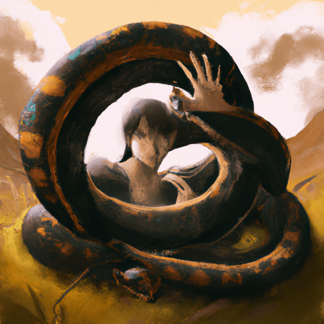 sonhar com duas cobras enroladas3