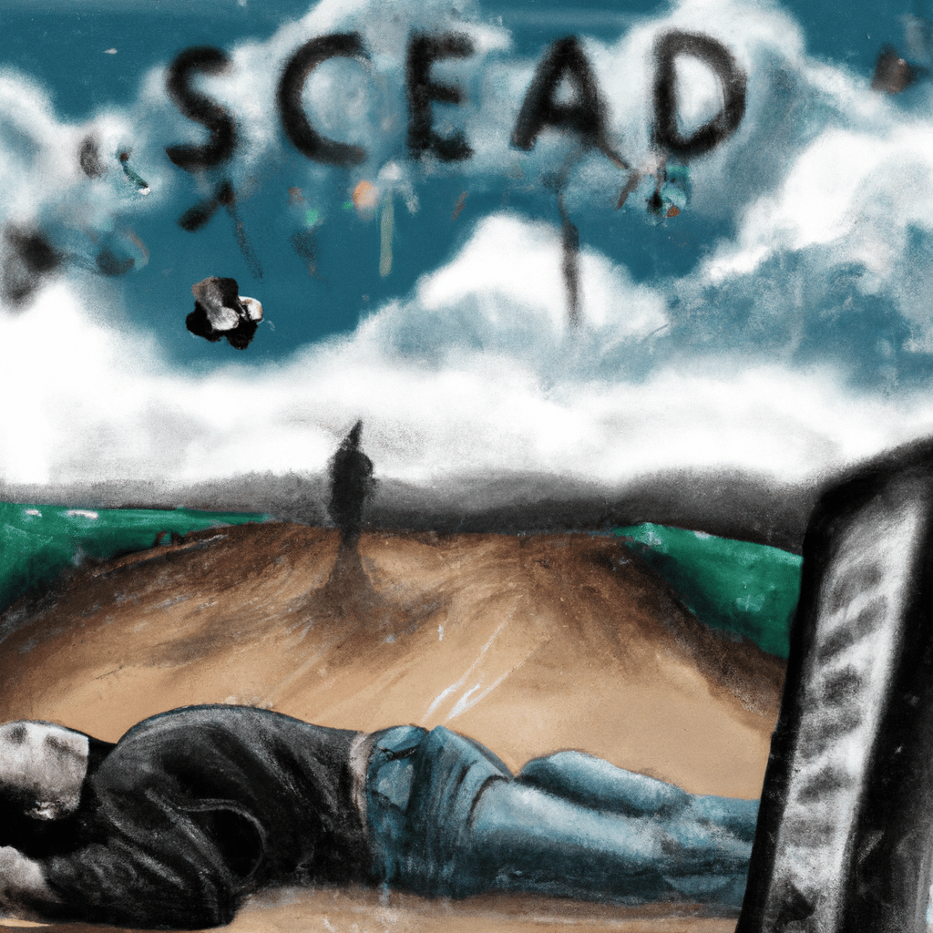 Imagem de capa do post "Descubra o Significado de Sonhar com Ex Falecido!" com um desenho digital