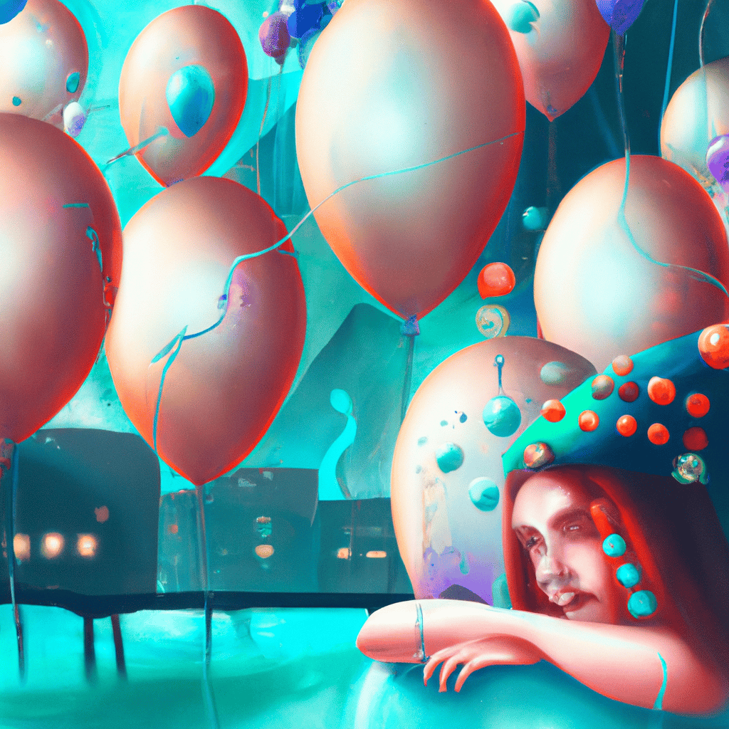 Imagem de capa do post "Descubra o Significado de Sonhar com Festa na Empresa!" com um desenho digital