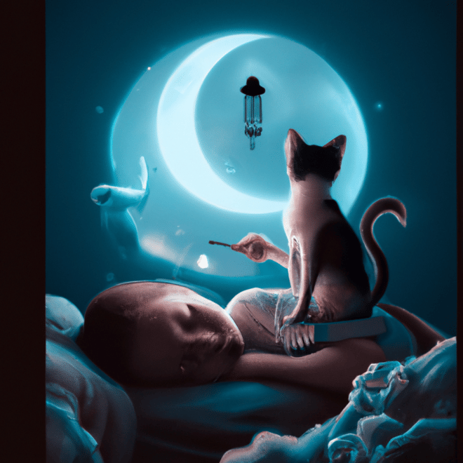 Imagem de capa do post Descubra o Significado de Sonhar com Filhote de Gato Doente! com um desenho digital