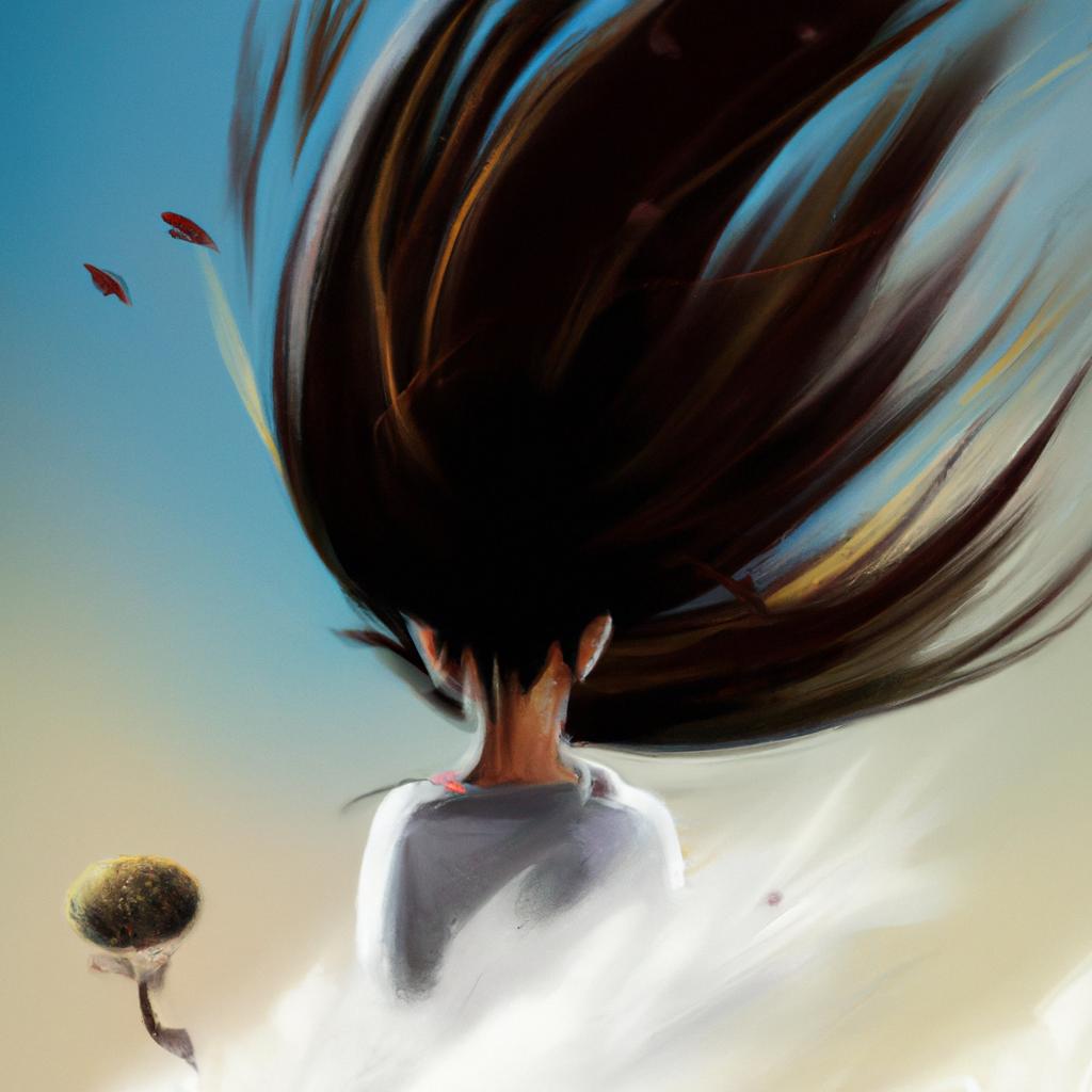 Imagem de capa do post "Descubra o Significado de Sonhar com Furacão de Vento!" com um desenho digital