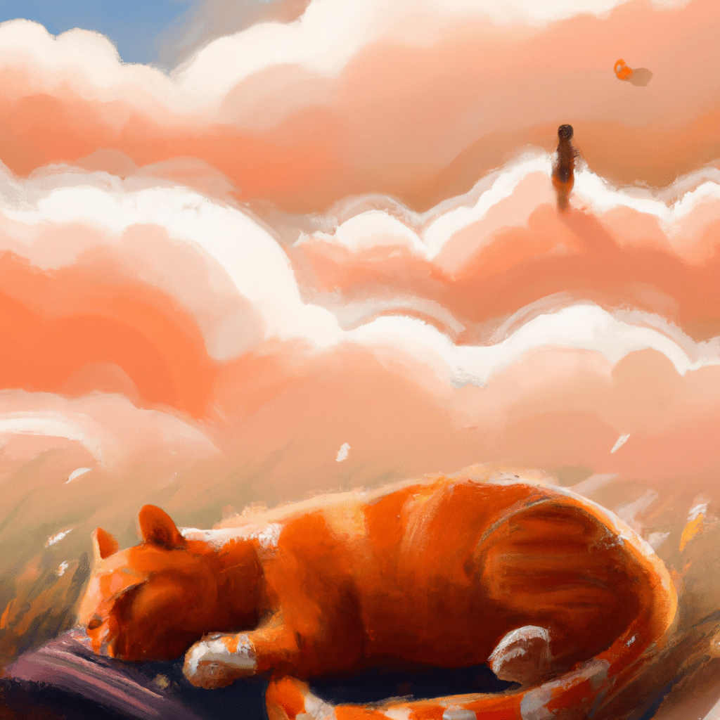 Imagem de capa do post "Sonho com Gato Amarelo Atacando: Descubra o Significado!" com um desenho digital