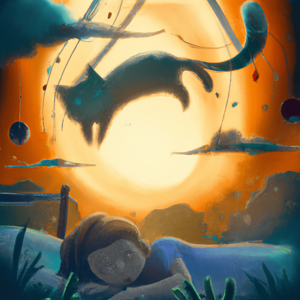 Imagem de capa do post "Sonhar com Gato Cinza Atacando: Entenda o Significado!" com um desenho digital