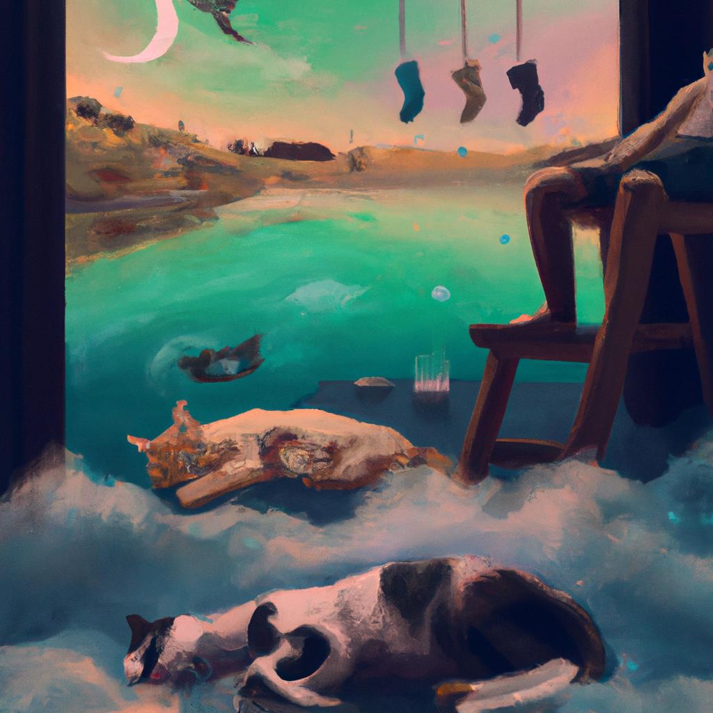Imagem de capa do post "Sonhar com Gatos Mortos: Compreenda o Significado!" com um desenho digital