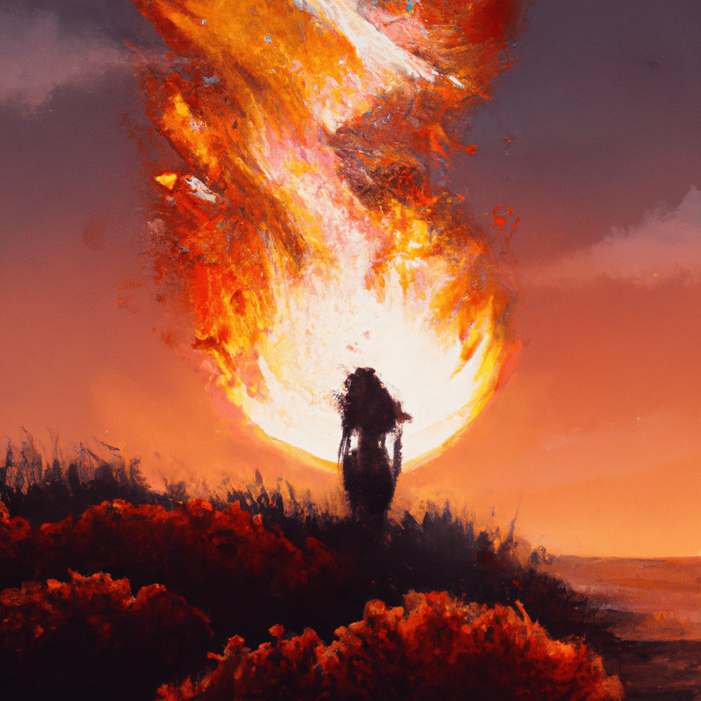 Imagem de capa do post Sonhar com Incêndio: Descubra o Significado na Psicologia! com um desenho digital