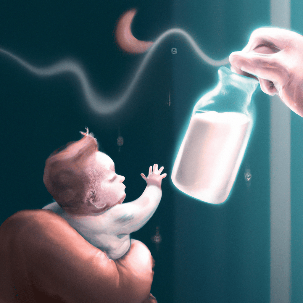 Imagem de capa do post "Sonhar com Leite Materno Saindo de Você: Descubra o Significado"! com um desenho digital