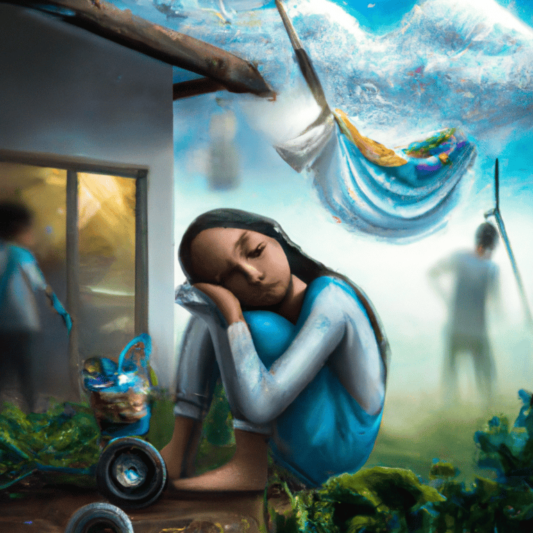 Imagem de capa do post Sonhar com Limpeza de Quintal: O que Significa? com um desenho digital