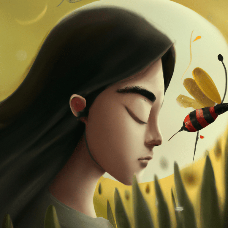 Imagem de capa do post Significado dos sonhos: o que significa sonhar com marimbondos voando? com um desenho digital