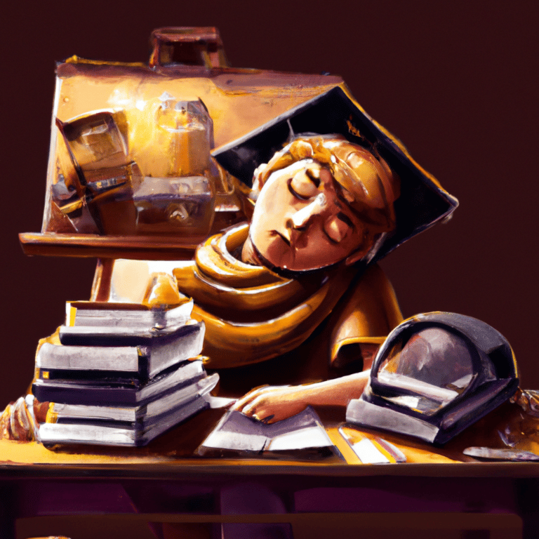 Imagem de capa do post "Sonhar com material escolar: o que significa?" com um desenho digital