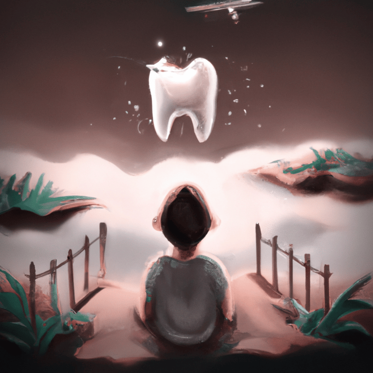 Imagem de capa do post Sonhar com meu dente quebrado: o que significa? com um desenho digital
