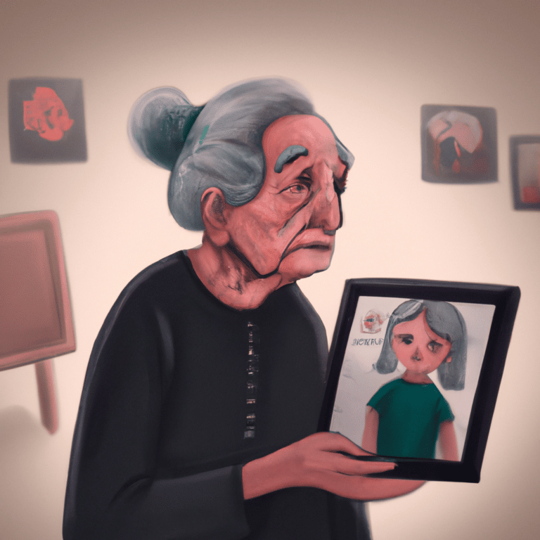 Imagem de capa do post Sonhar com minha avó que já morreu: o que significa? com um desenho digital