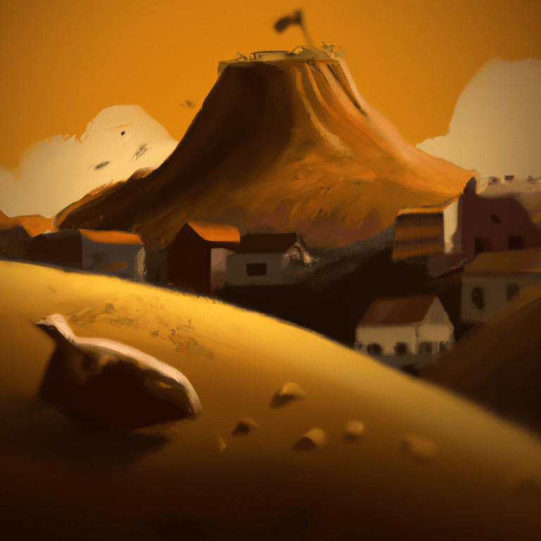 Imagem de capa do post Você sonhou com um morro de terra? Descubra o significado! com um desenho digital