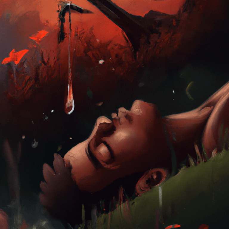 Imagem de capa do post Qual o significado de sonhar com mortos vivos? com um desenho digital