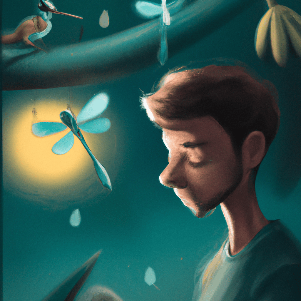 Imagem de capa do post "Sonhando com Mosquitos: Descubra o Significado Oculto!" com um desenho digital