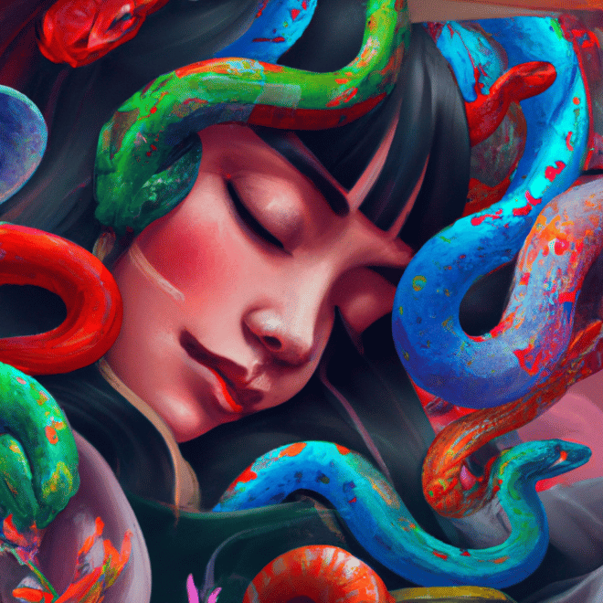 Sonhar com muitas cobras coloridas pode significar o seu lado oculto! 4 sonhar com muitas cobras coloridas2
