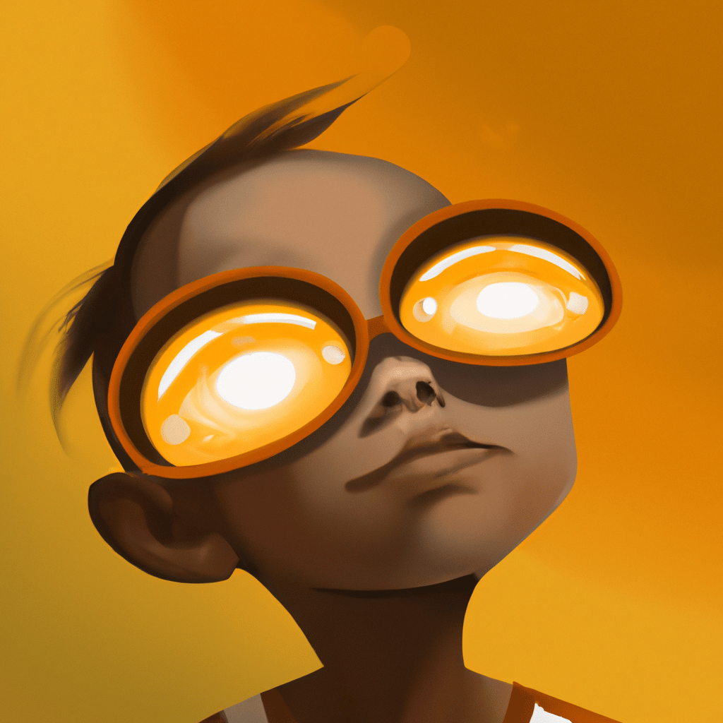 Imagem de capa do post "Descubra o que Significa Sonhar com Óculos de Sol!" com um desenho digital