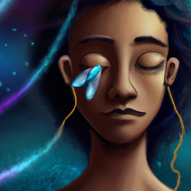 Imagem de capa do post 5 Razões Pelas Quais Sonhar Com Olhos Fechados É Tão bom com um desenho digital