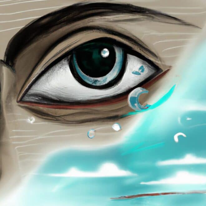 Imagem de capa do post Cuidado com os seus Sonhos: Olhos Machucados podem Indicar um Problema Maior com um desenho digital