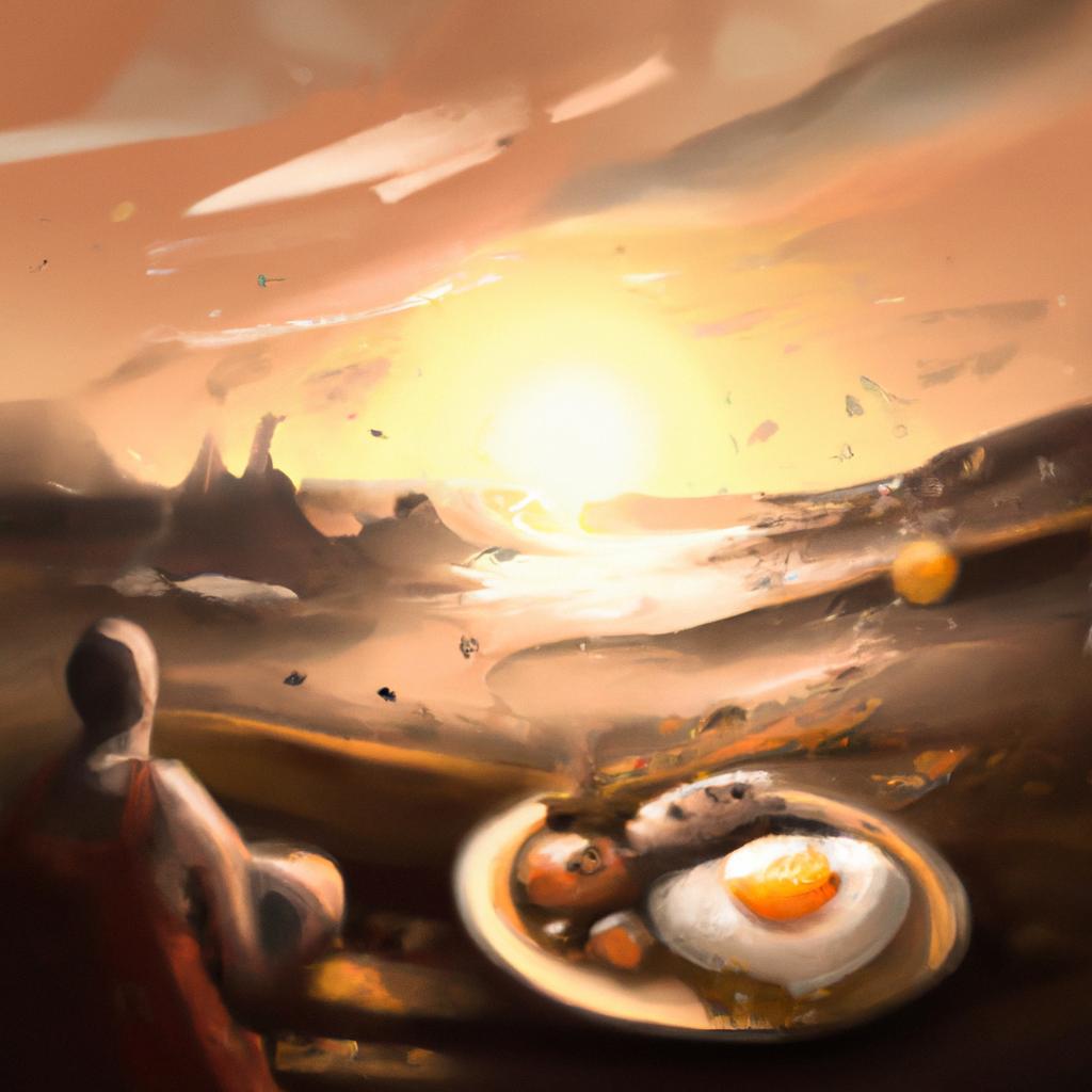 Imagem de capa do post "Descubra o Que Significa Sonhar com Omelete!" com um desenho digital