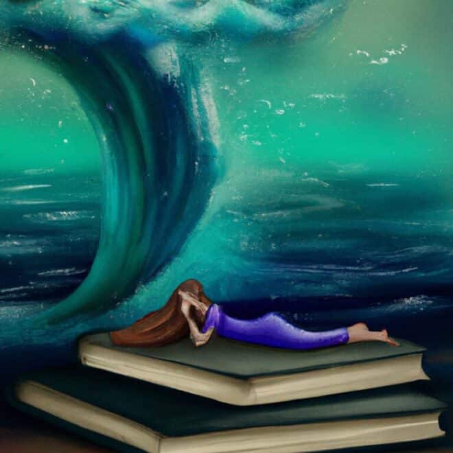 Imagem de capa do post Sonhando com ondas: o livro dos sonhos com um desenho digital