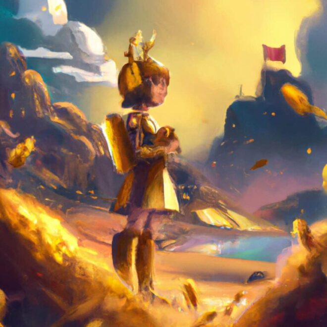 Imagem de capa do post Sonhar Com Ouro Falso: O Que Significa? com um desenho digital