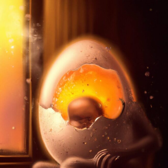 Imagem de capa do post Por Que Você Sonhou Com Ovo Inteiro? Aqui Estão 6 Possíveis Significados com um desenho digital