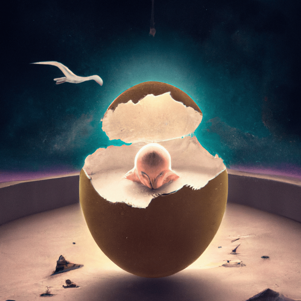 Imagem de capa do post "Sonhar com Ovo Podre Quebrado: Descubra o Significado! com um desenho digital