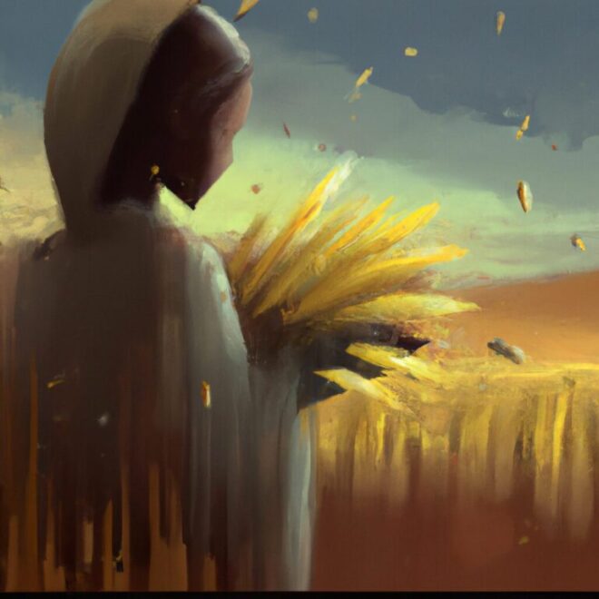 Imagem de capa do post Sonhar com Palha de Milho: O Que Significa? com um desenho digital
