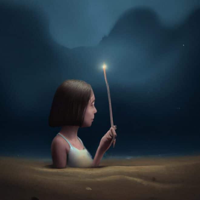 Imagem de capa do post Sonhos com Palito de Fósforo: O Que Significam? com um desenho digital