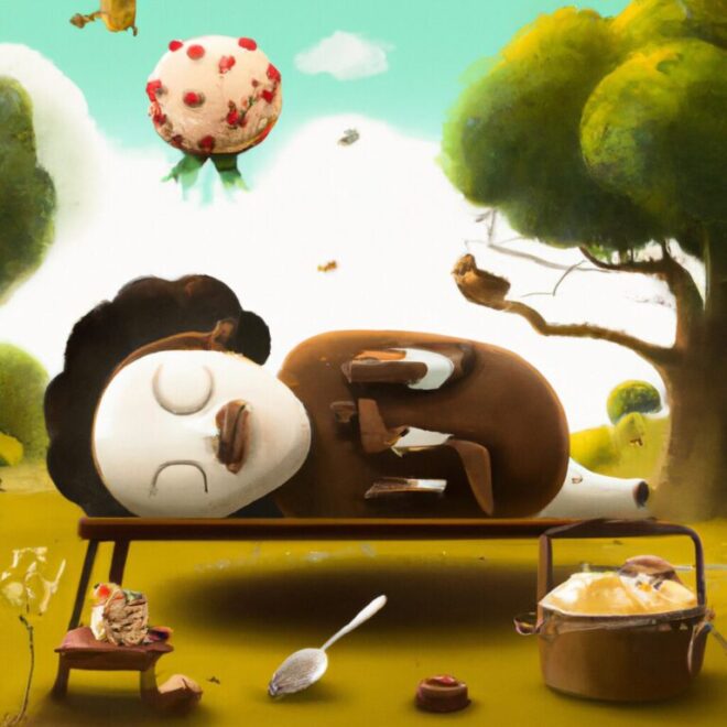 Imagem de capa do post Se você está sonhando com pão duro, o que significa? com um desenho digital