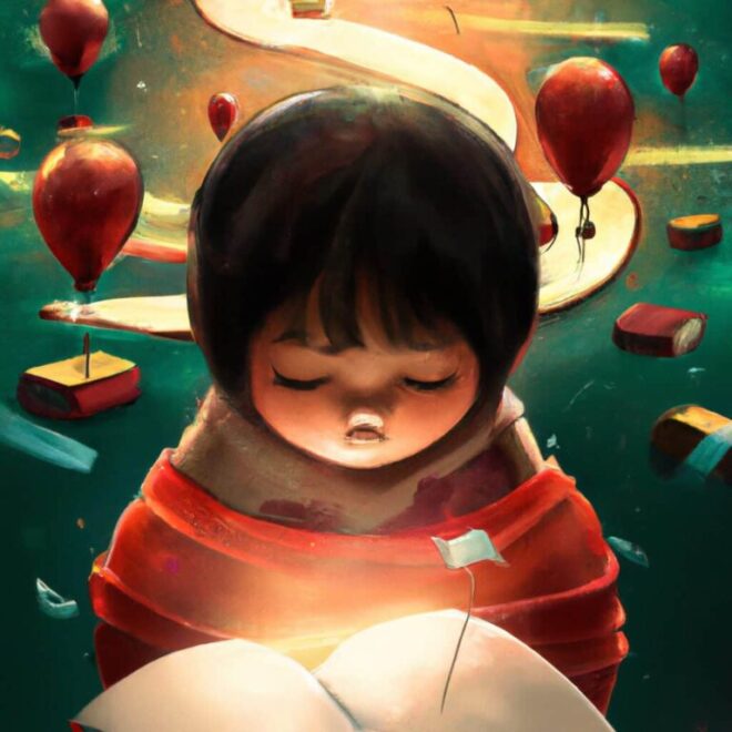 Imagem de capa do post Como interpretar o que significa sonhar com papel de presente? com um desenho digital