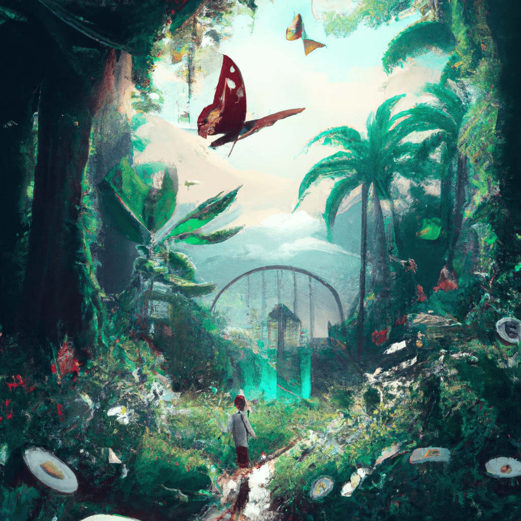 Imagem de capa do post "Descubra o Significado de Sonhar com Parque Florestal!" com um desenho digital