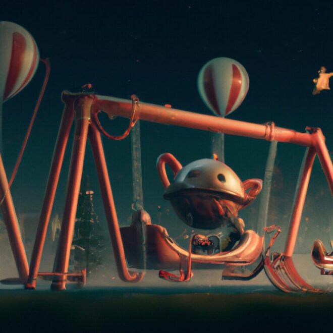 Imagem de capa do post Como interpretar o que significa sonhar com parquinho infantil com um desenho digital