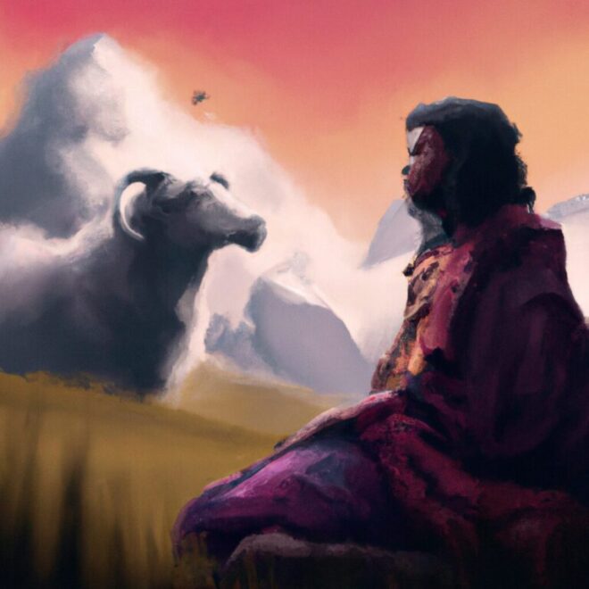 Imagem de capa do post Sonhando Com Pastor Orando Por Mim: O Que Significa? com um desenho digital