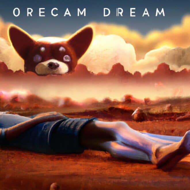 Imagem de capa do post Sonhar com uma pata de cachorro: O que significa? com um desenho digital