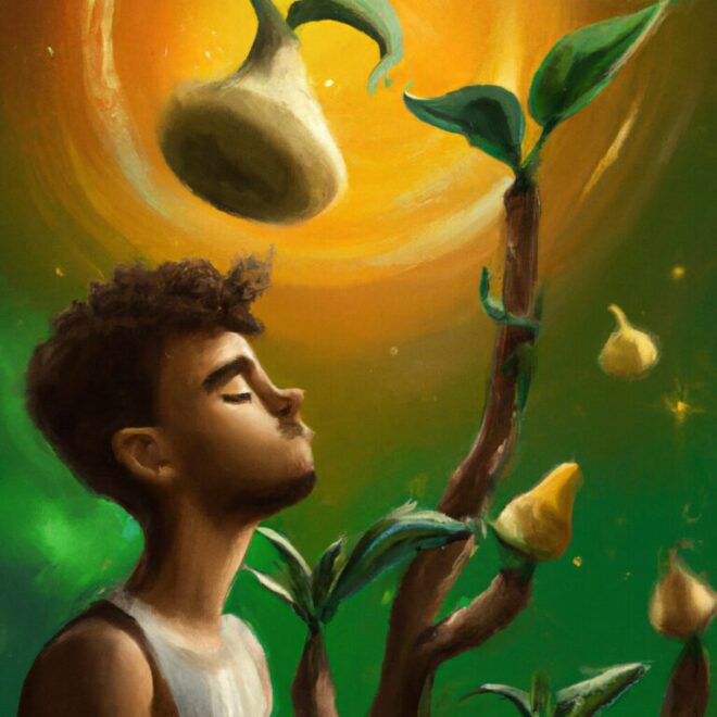 Imagem de capa do post As pessoas costumam sonhar com pés de jaca porque a fruta representa a prosperidade e a abundância. Quando você começa a ter esse tipo de sonho, pode ser um sinal de que está buscando mais abundância e prosperidade em sua vida. com um desenho digital
