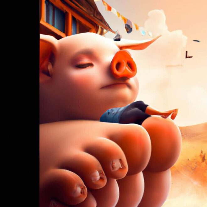 Imagem de capa do post Sonhar Com Pé De Porco: O Que Significa? com um desenho digital