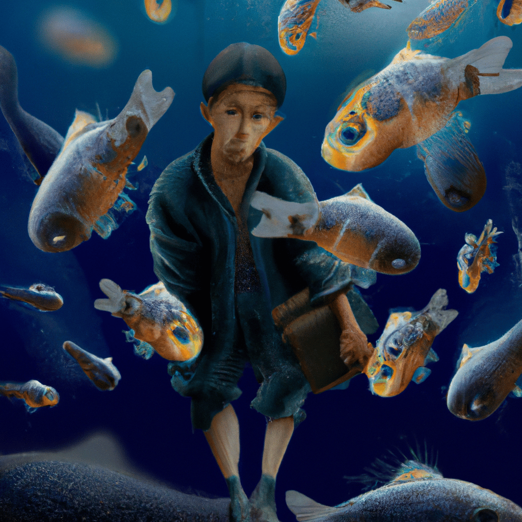 Imagem de capa do post Descubra o Significado de Sonhar com Peixes Mortos e Vivos! com um desenho digital