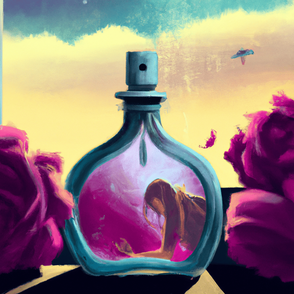 Imagem de capa do post "Sonhar com Perfume Roubado: Descubra o Significado!" com um desenho digital