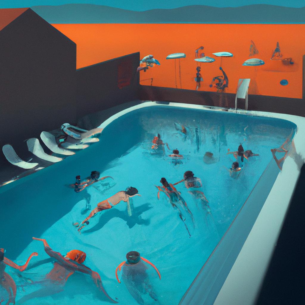 sonhar com piscina cheia de pessoas2