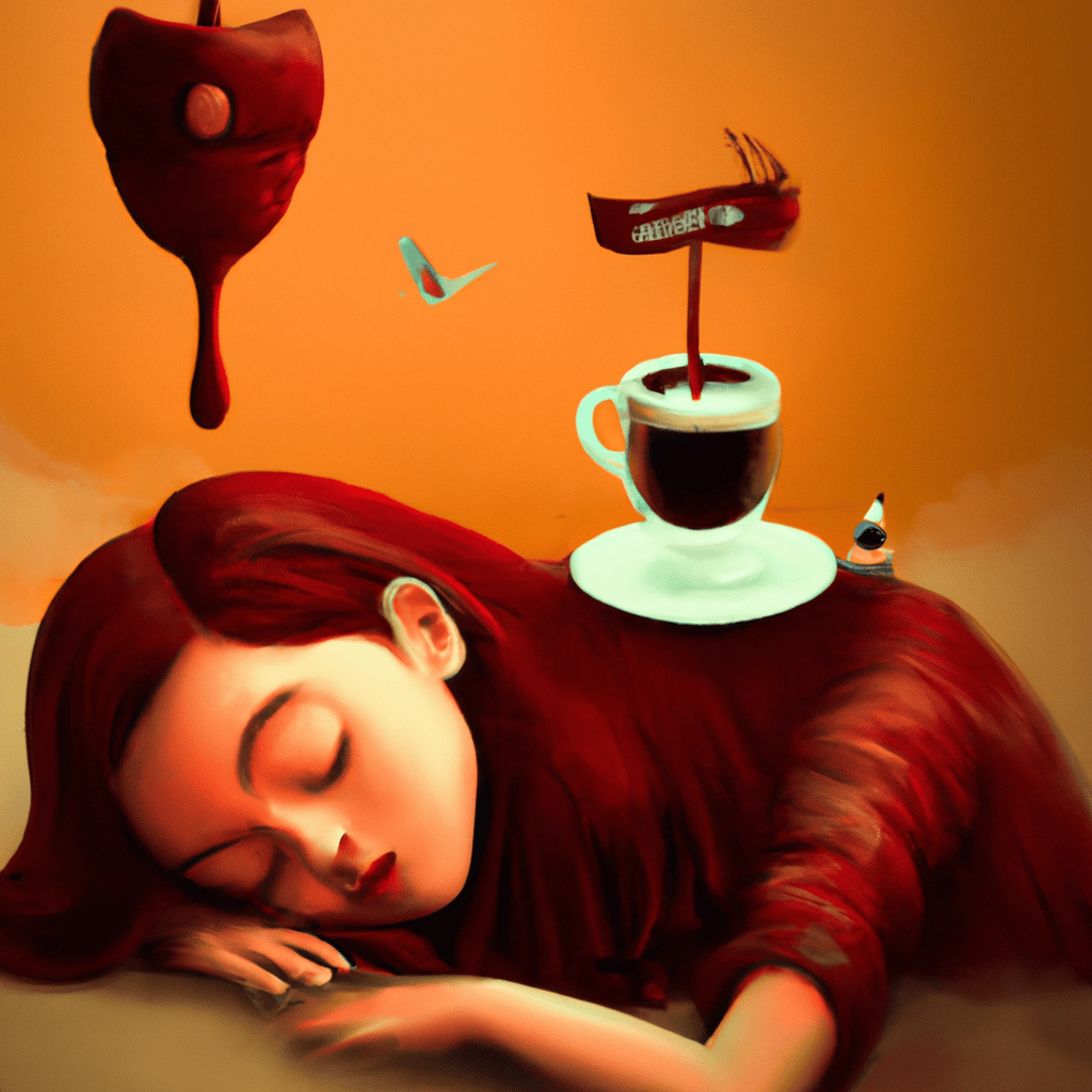 Imagem de capa do post "Descubra o Significado de Sonhar com Pó de Café Derramado!" com um desenho digital