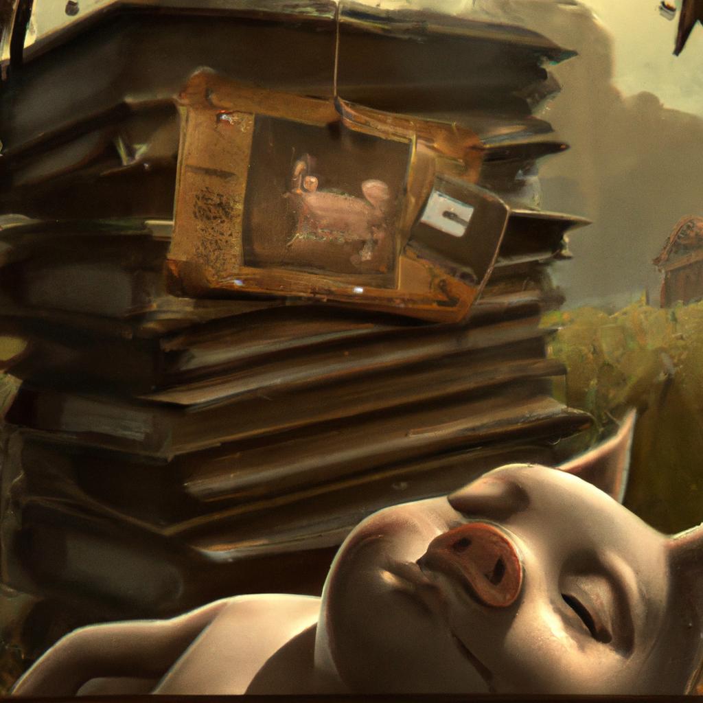 Imagem de capa do post "Descubra o que Significa Sonhar com Porco: Livro dos Sonhos!" com um desenho digital