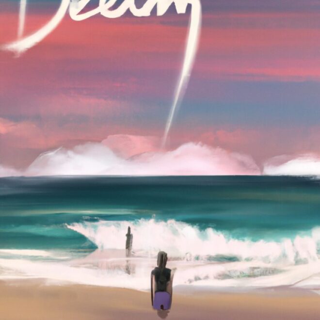 Imagem de capa do post Como interpretar o que significa sonhar com praia ondas com um desenho digital
